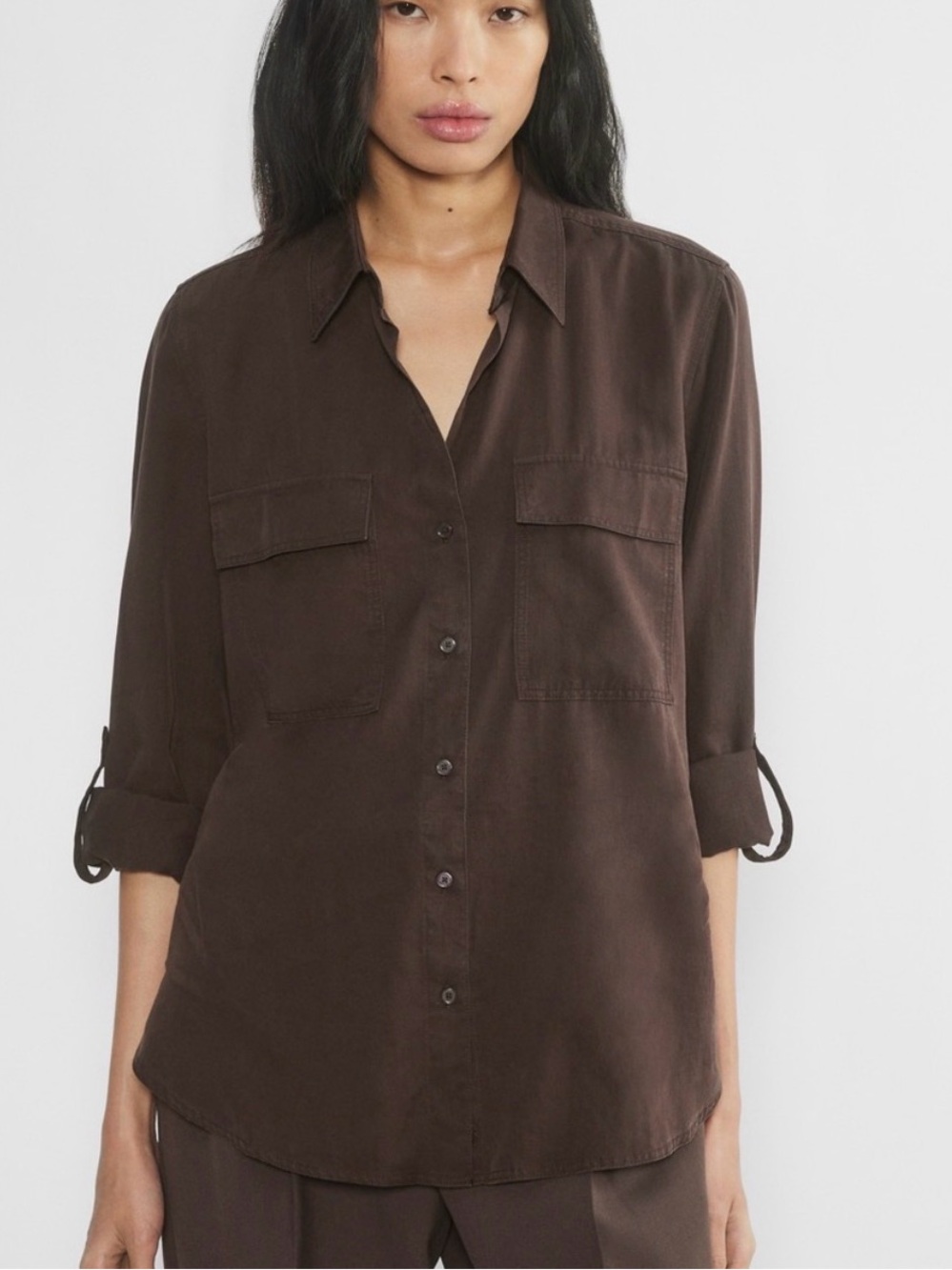 Babaton ARITZIA Utility Button Down Shirt Size Medium M